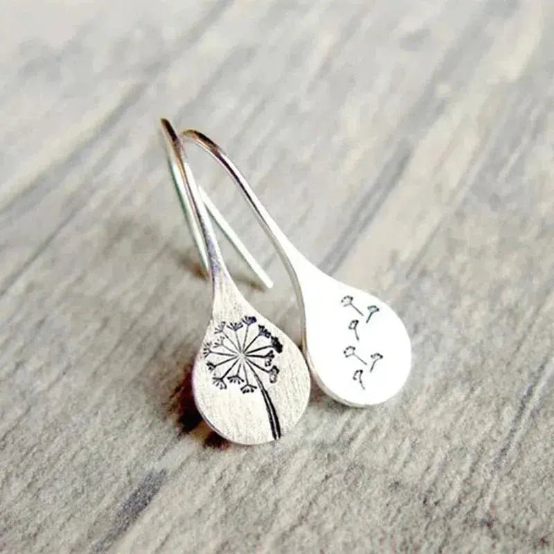 925 STERLING SILVER DANDELION EARRINGS - Edith & Mae