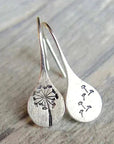 925 STERLING SILVER DANDELION EARRINGS - Edith & Mae