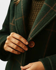 ADRIANA | PLAID WINTER TRENCH COAT - Edith & Mae