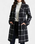 ADRIANA | PLAID WINTER TRENCH COAT - Edith & Mae
