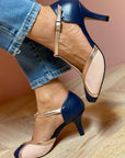 ALESSIA - ORTHOPEDIC COLORFUL AND COMFORTABLE T - STRAP PUMPS WITH ROUND TOE - Edith & Mae