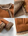 ANNA | BUTTONED SHEEPSKIN JACKET - Edith & Mae