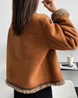 ANNA | BUTTONED SHEEPSKIN JACKET - Edith & Mae