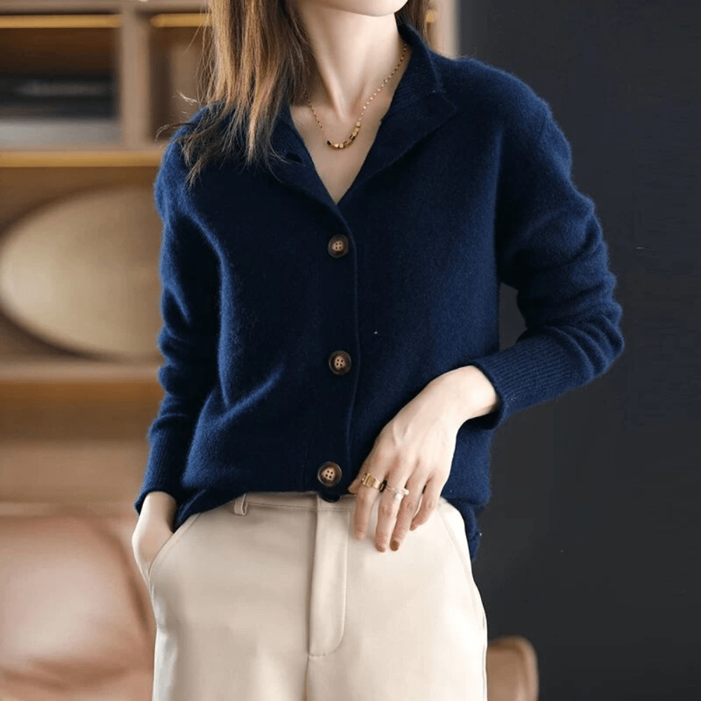 ANNIE | KNIT CASHMERE GILET - Edith & Mae