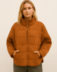 APRIL – LIGHTWEIGHT COMPACT ZIP PUFFER JACKET - Edith & Mae