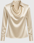 ARIANE - ELEGANT SATIN BLOUSE - Edith & Mae