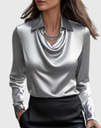 ARIANE - ELEGANT SATIN BLOUSE - Edith & Mae