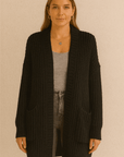 CELINE - COZY LONGLINE CARDIGAN - Edith & Mae