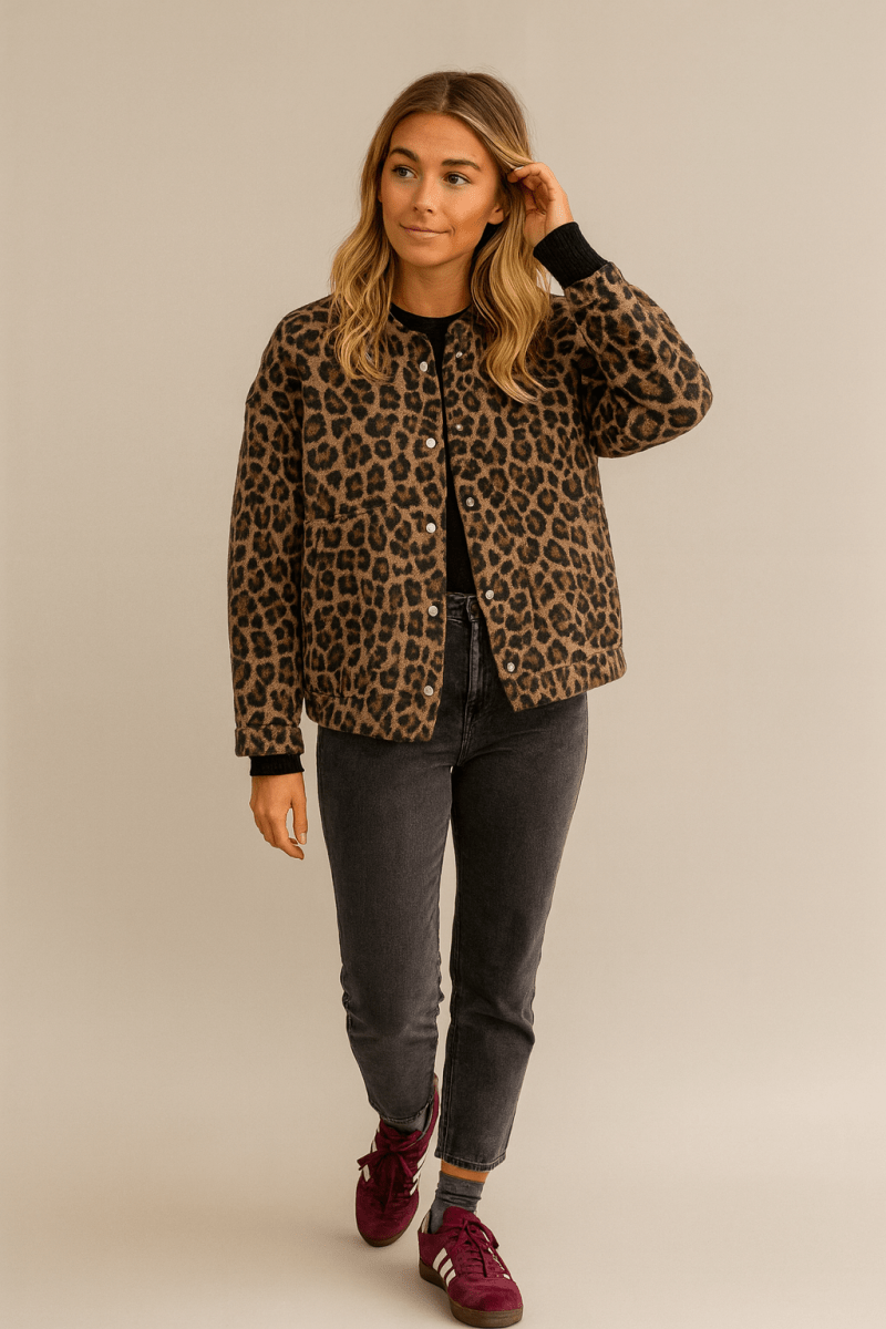 CHARLENE | LEOPARD JACKET - Edith & Mae