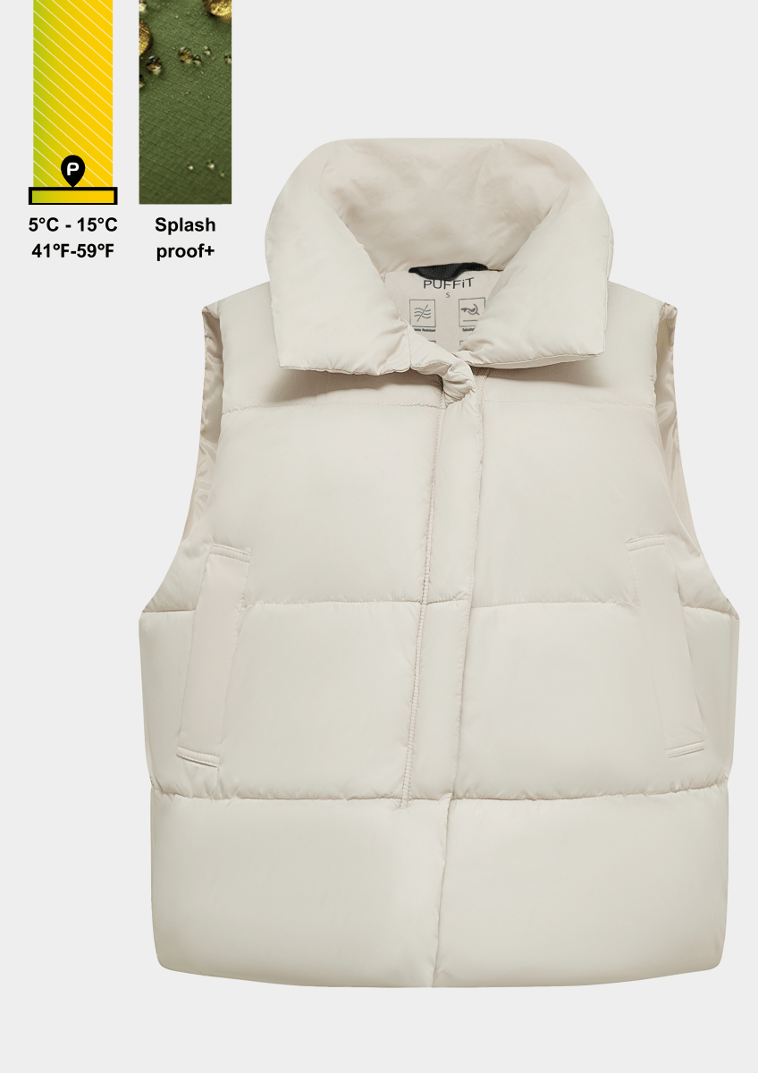 CLARA | WINTER WARMER PUFFER GILET VEST - Edith & Mae
