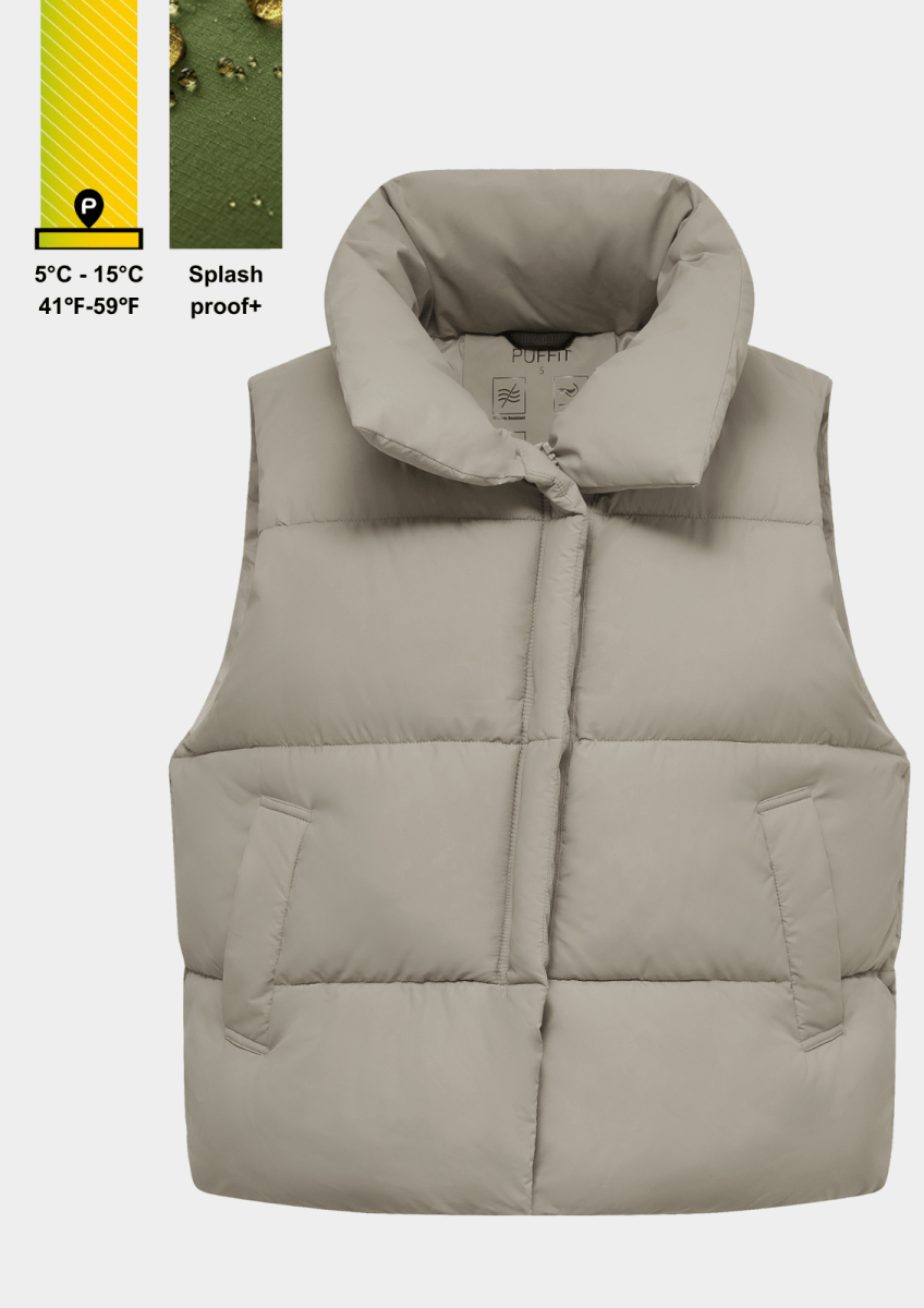 CLARA | WINTER WARMER PUFFER GILET VEST - Edith & Mae