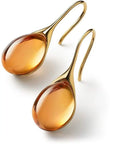 CRYSTAL DROP EARRINGS IN GOLD AND SILVER - Edith & Mae