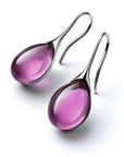 CRYSTAL DROP EARRINGS IN GOLD AND SILVER - Edith & Mae