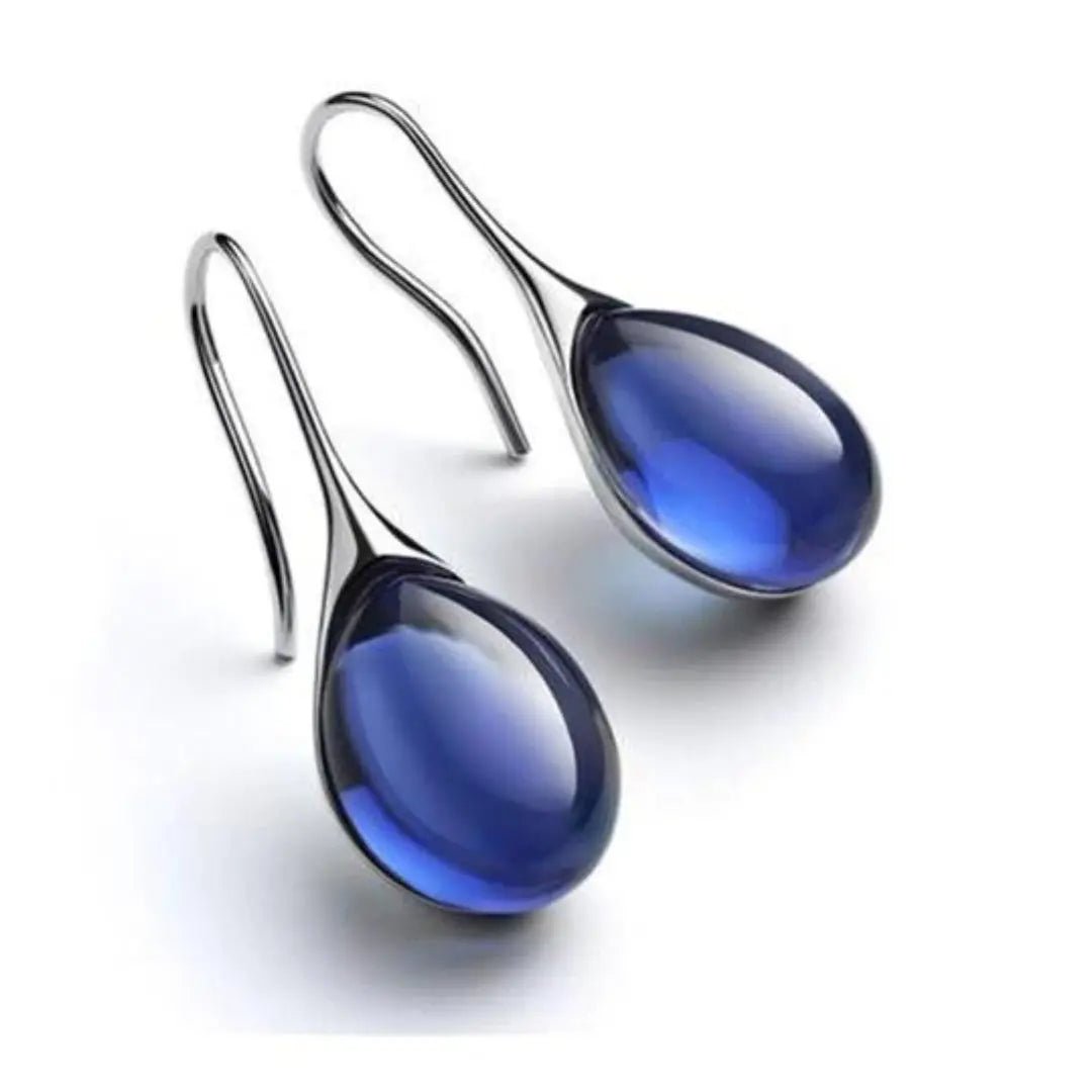 CRYSTAL DROP EARRINGS IN GOLD AND SILVER - Edith & Mae