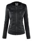 DUPONT | ELEGANT LEATHER JACKET - Edith & Mae