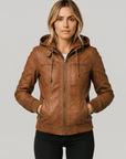 DUPONT | ELEGANT LEATHER JACKET - Edith & Mae