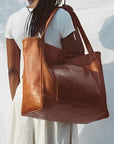 ELARA - VINTAGE LEATHER BAG - Edith & Mae
