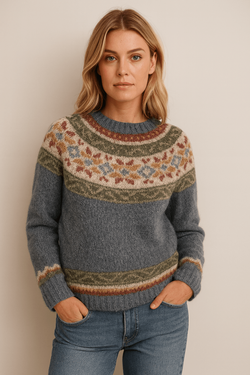 ELLA™ - STYLISH RETRO SWEATER - Edith & Mae