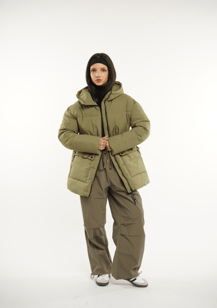 EVA | HOODED PUFFER JACKET SPLASHPROOF - Edith & Mae