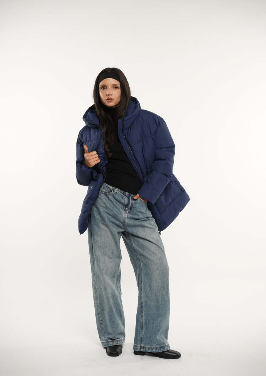 EVA | HOODED PUFFER JACKET SPLASHPROOF - Edith & Mae