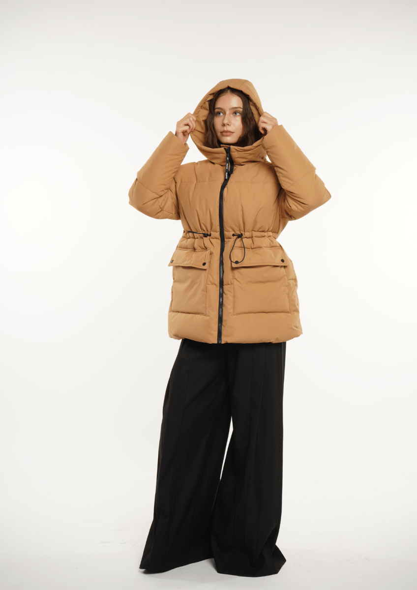 EVA | HOODED PUFFER JACKET SPLASHPROOF - Edith & Mae