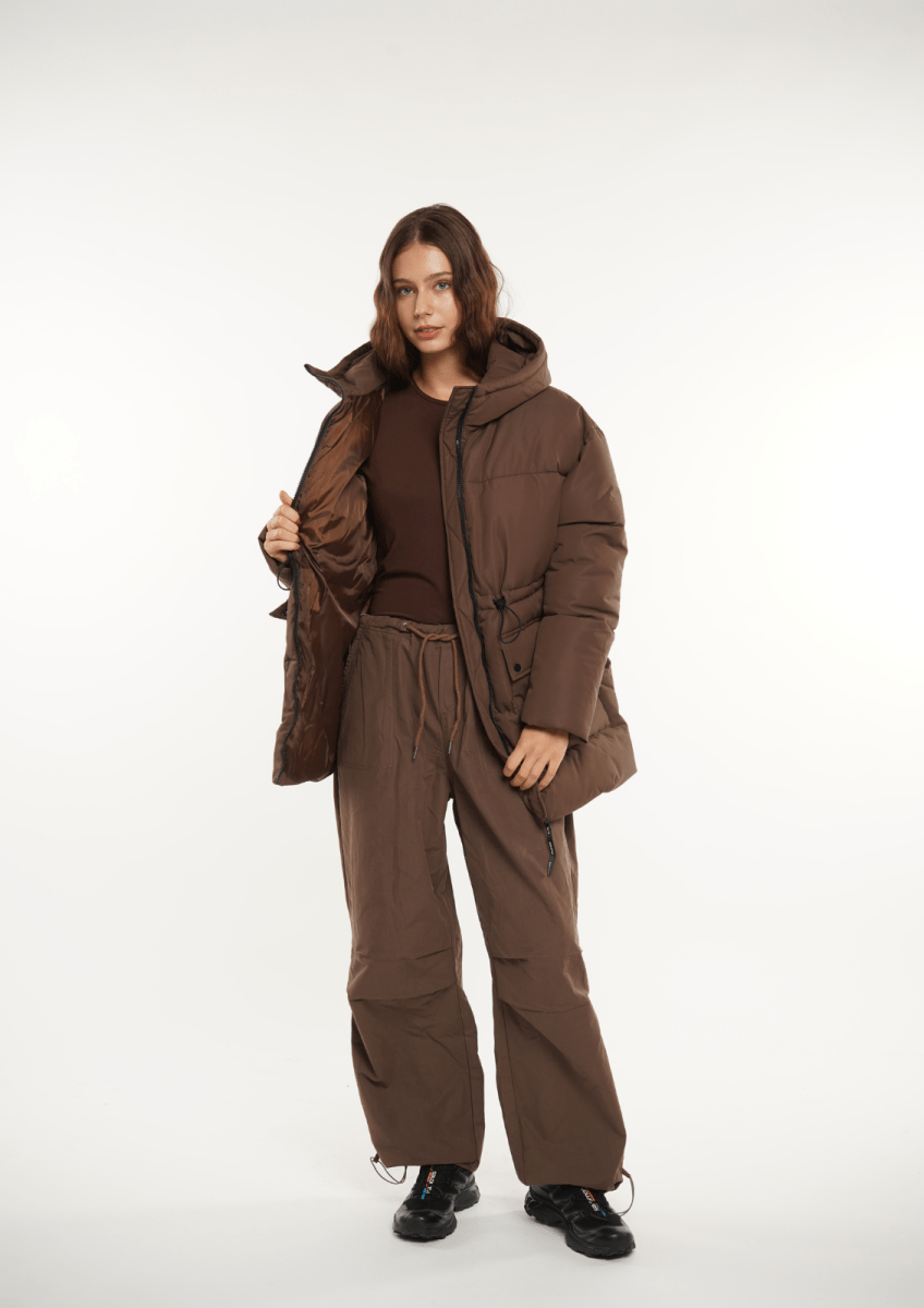EVA | HOODED PUFFER JACKET SPLASHPROOF - Edith & Mae