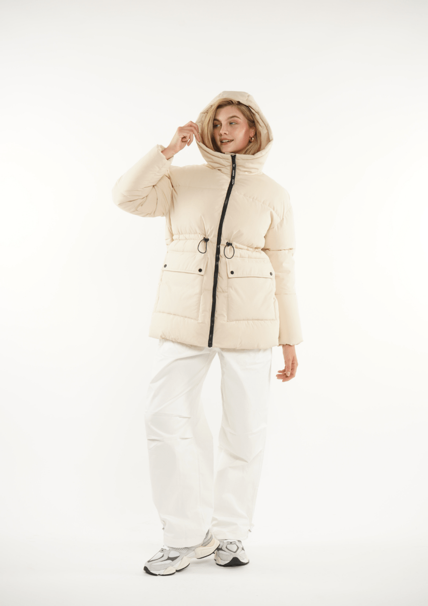EVA | HOODED PUFFER JACKET SPLASHPROOF - Edith & Mae