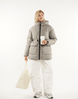 EVA | HOODED PUFFER JACKET SPLASHPROOF - Edith & Mae