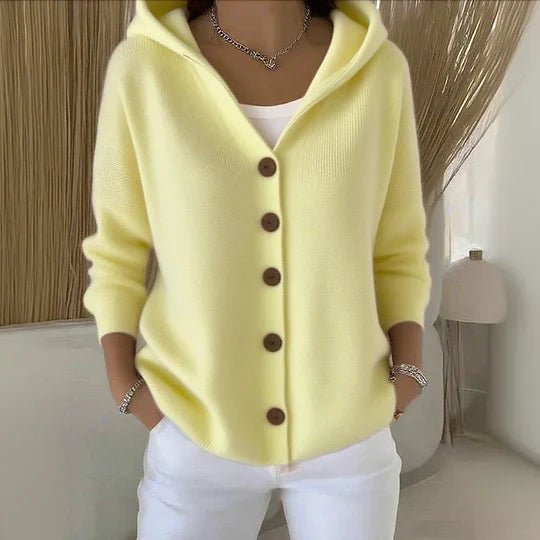 FLEUR - ELEGANT LONG SLEEVE COTTON CARDIGAN - Edith & Mae