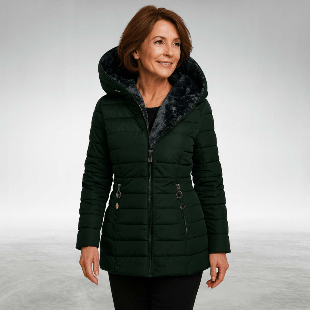 GABRIELLE - FLEECE - LINED WINTER JACKET - Edith & Mae