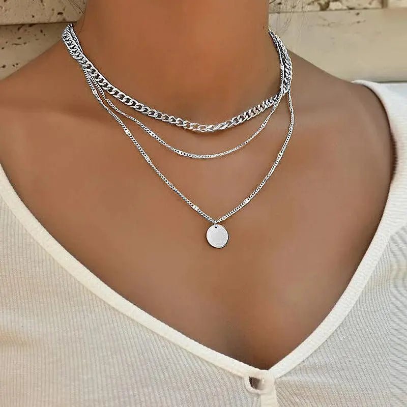 GOLD AND SILVER PLATED NECKLACE - Edith & Mae