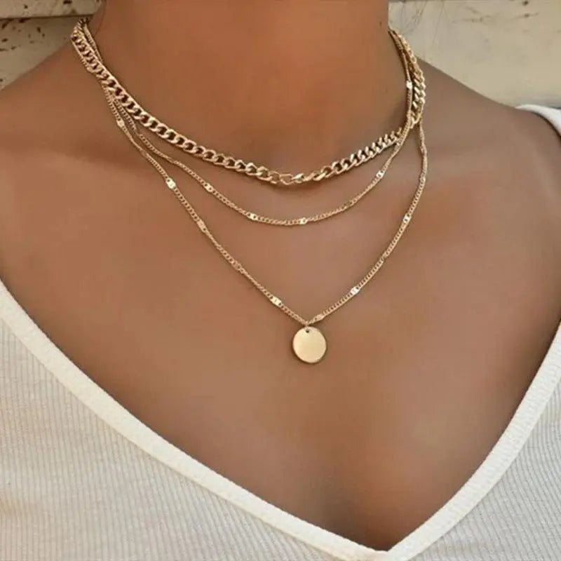 GOLD AND SILVER PLATED NECKLACE - Edith & Mae