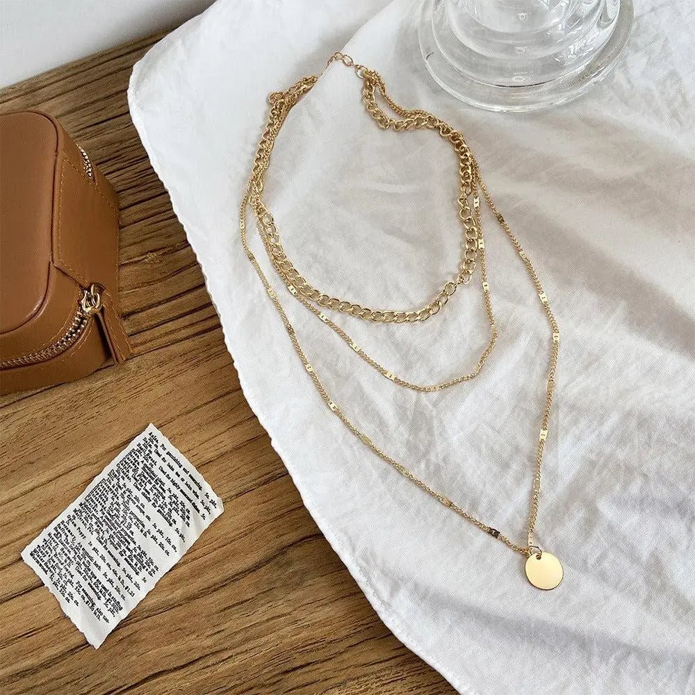 GOLD AND SILVER PLATED NECKLACE - Edith & Mae