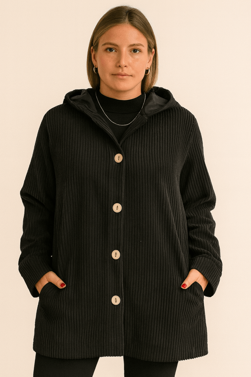 INDIE - CORDUROY HOODED JACKET - Edith & Mae
