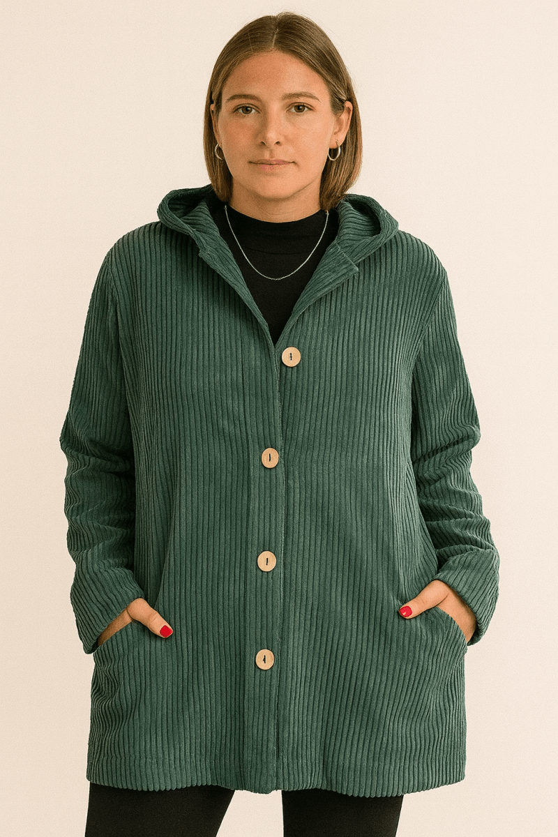 INDIE - CORDUROY HOODED JACKET - Edith & Mae