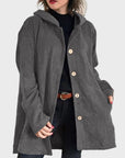 INDIE - CORDUROY HOODED JACKET - Edith & Mae