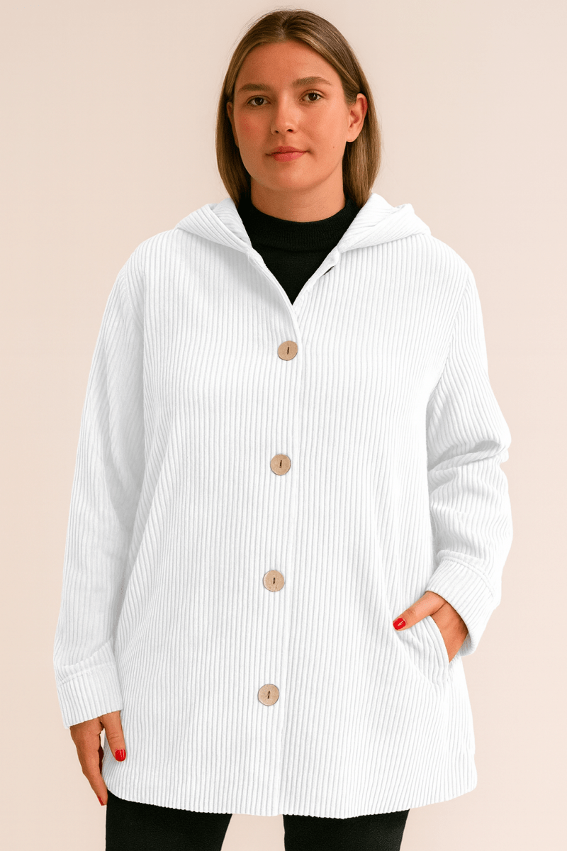 INDIE - CORDUROY HOODED JACKET - Edith & Mae