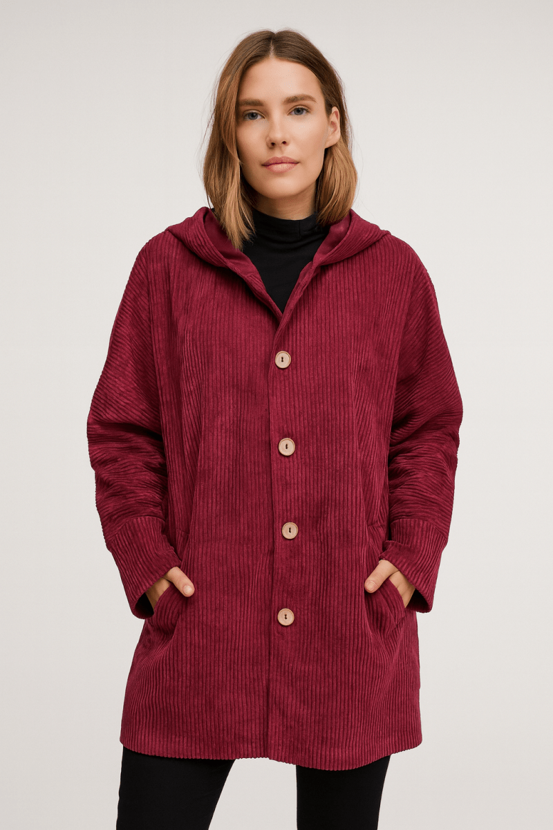 INDIE - CORDUROY HOODED JACKET - Edith & Mae