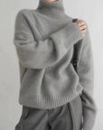 ISABELLA - HIGH COLLAR CASHMERE SWEATER - Edith & Mae