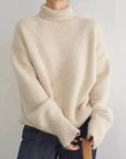 ISABELLA - HIGH COLLAR CASHMERE SWEATER - Edith & Mae