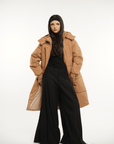 LUNA | HOODED LONG PUFFER JACKET - Edith & Mae