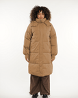 LUNA | HOODED LONG PUFFER JACKET - Edith & Mae