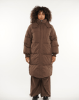 LUNA | HOODED LONG PUFFER JACKET - Edith & Mae