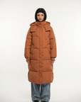 LUNA | HOODED LONG PUFFER JACKET - Edith & Mae