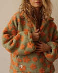 NIKKI | SOFT BLOOM FLEECE QUARTER - ZIP - Edith & Mae