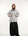 NOVA | MID LENGTH BELTED PUFFER JACKET - Edith & Mae