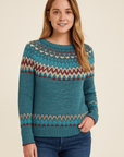 PEYTON™ - COMFORTABLE RETRO WAVE PATTERN SWEATSHIRT - Edith & Mae