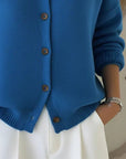 ROSA | BUTTON COLLAR CARDIGAN - Edith & Mae