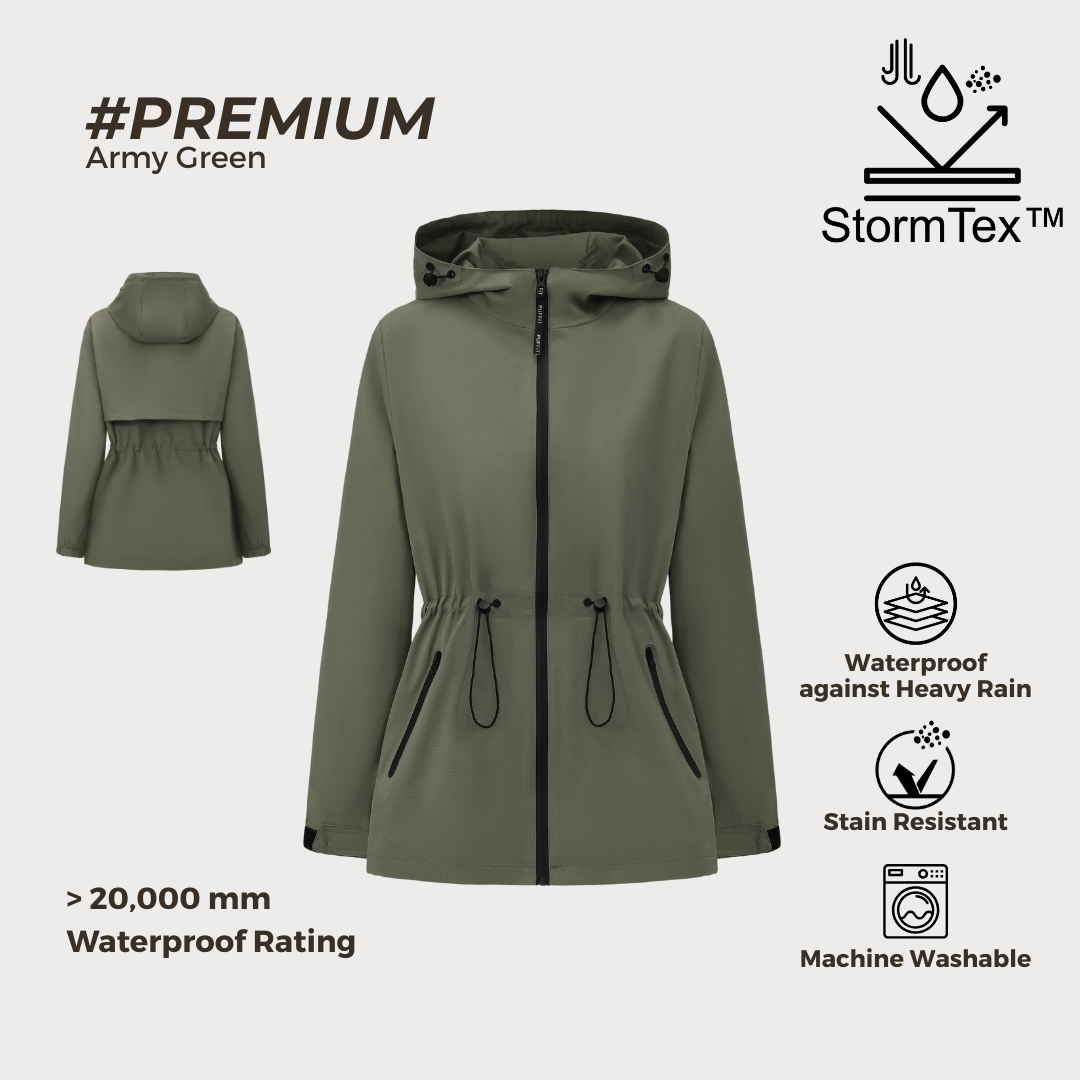 SAGE | LIGHTWEIGHT WATER REPELLENT RAINCOAT - Edith & Mae
