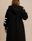 SELENE | KNITTED HOODED LONG COAT - Edith & Mae